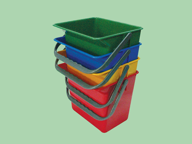 CTA 125(R-Y-B-G) 6L Polypropylene bucket 