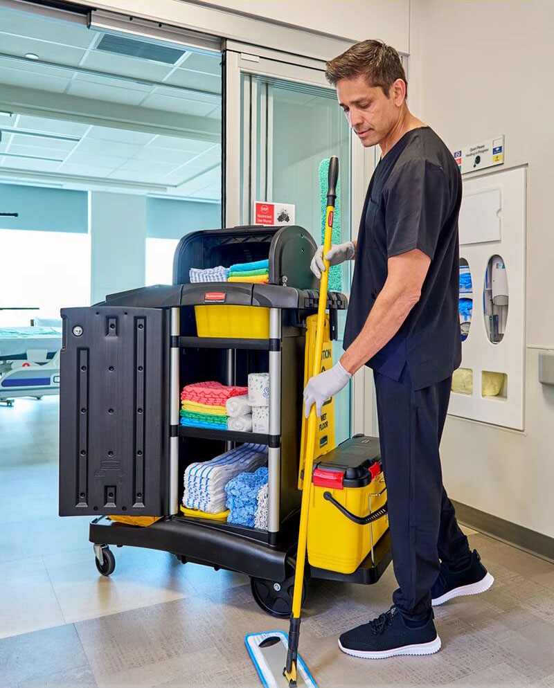 Rubbermaid Commercial healthcare cleaning cart