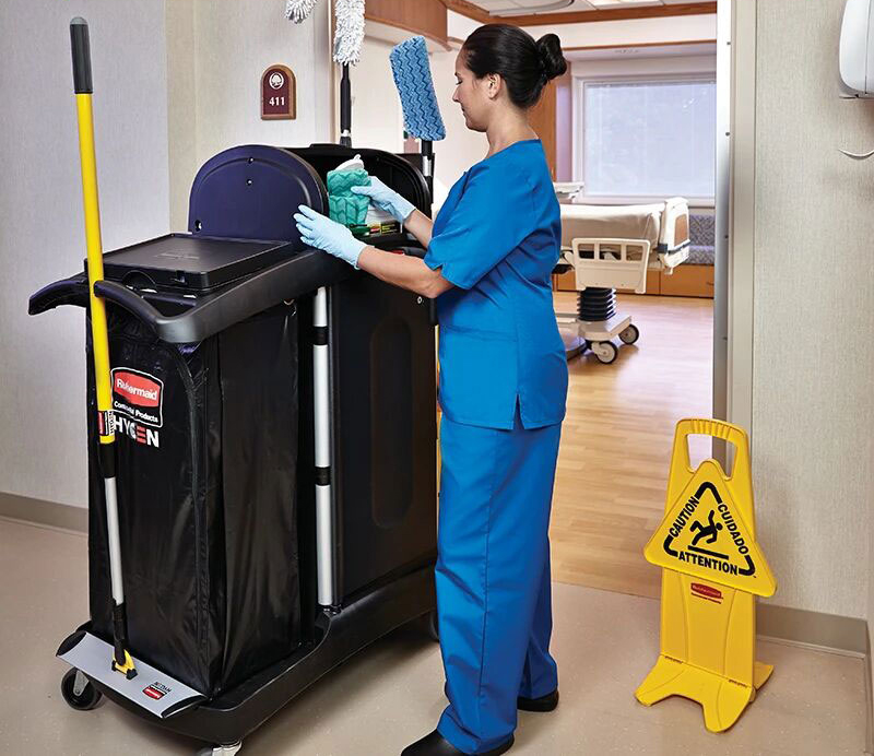 Rubbermaid Commercial healthcare cleaning cart