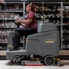 Karcher BD 70/90 R Classic Bp Ride-On Scrubber Dryer | High Efficiency Floor Scrubber for Large-area Cleaning