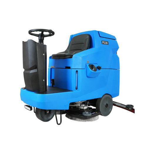 P110_01 P110 Ride-On Scrubber Dryer | Smart One-Key Start Scrubber with Superior Safety Features