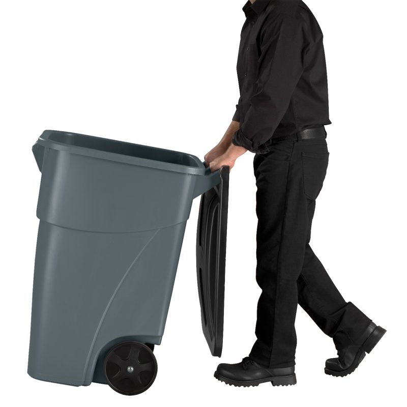 Rubbermaid BRUTE 189L Rollout Container | Ultra-Rugged Container with Advanced Wind and Surface Stability
