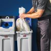 Rubbermaid Slim Jim Recycling Station | Front-of-House Look, Back-of-House Function, Easy Liner Changes
