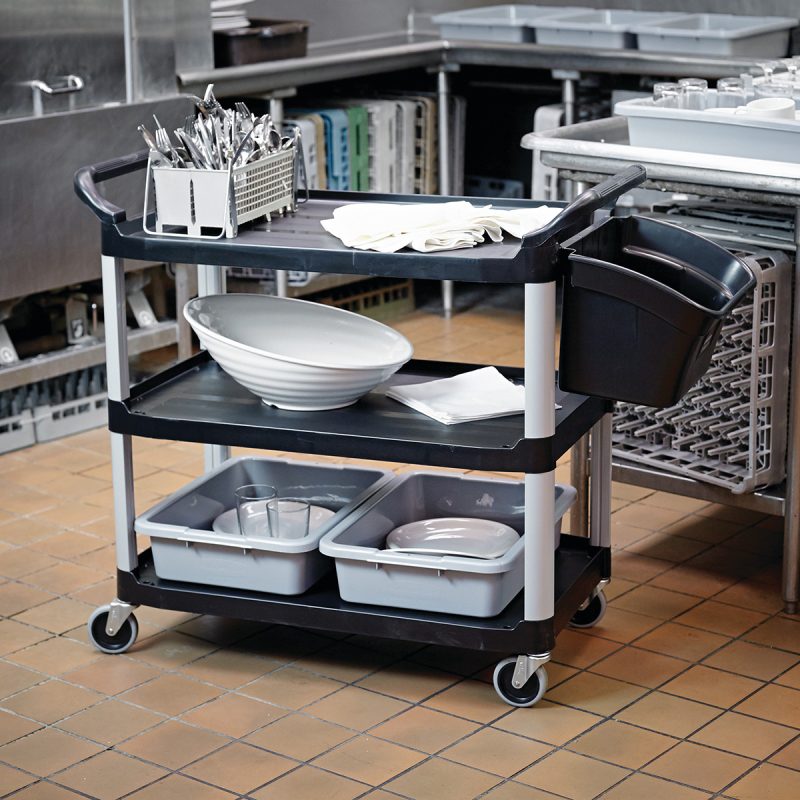 Rubbermaid Open-Sided Utility Cart | Durable, High-Capacity Transport Solution with Easy Maneuverability