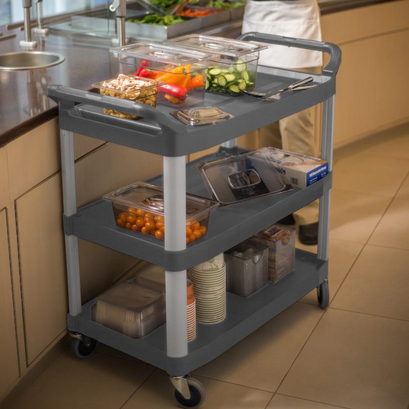 Rubbermaid Open-Sided Utility Cart | Durable, High-Capacity Transport Solution with Easy Maneuverability
