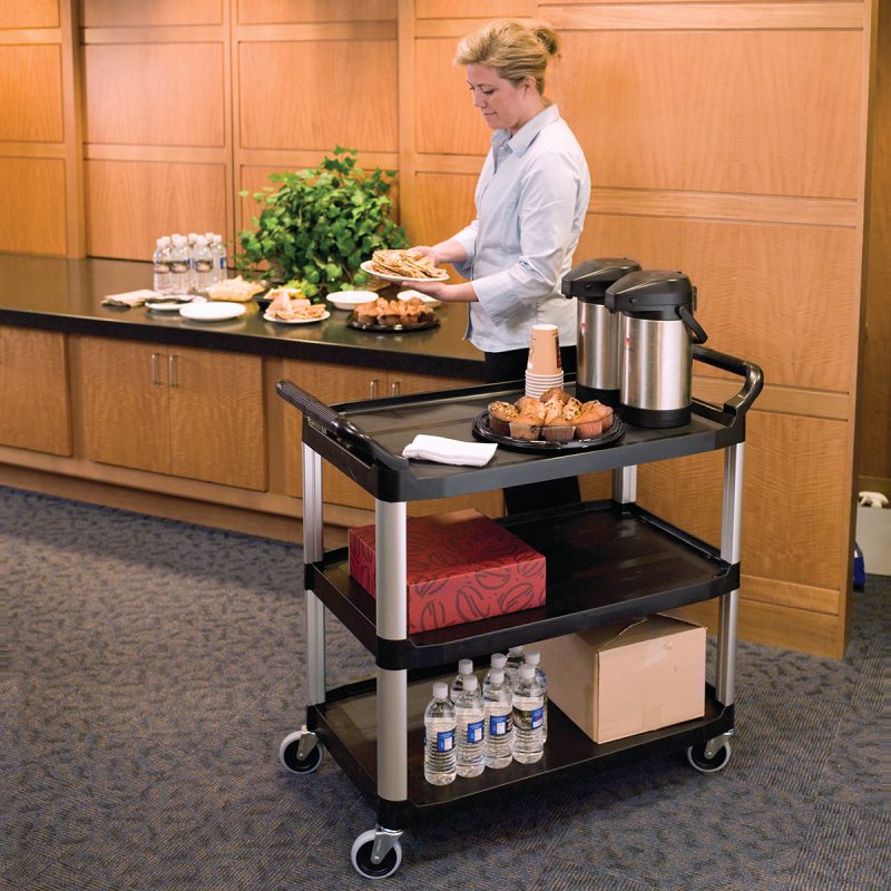 Rubbermaid Open-Sided Utility Cart | Durable, High-Capacity Transport Solution with Easy Maneuverability