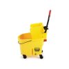 Rubbermaid WaveBrake 33L Side-Press Bucket and Wringer | Professional-Grade Mop System for Safer, Faster Cleaning