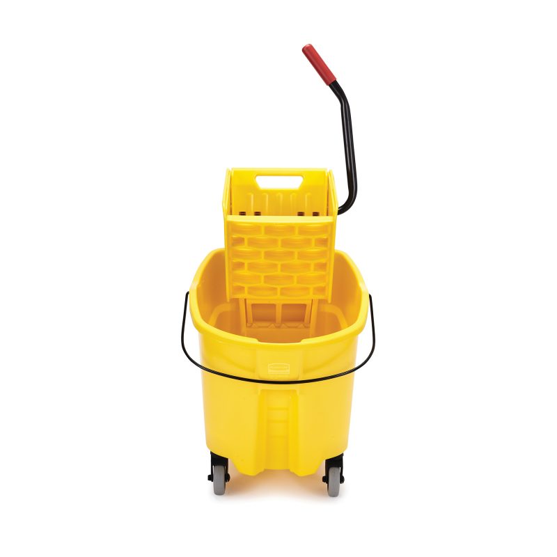 Rubbermaid WaveBrake 33L Side-Press Bucket and Wringer | Professional-Grade Mop System for Safer, Faster Cleaning