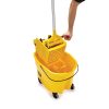 Rubbermaid WaveBrake 33L Side-Press Bucket and Wringer | Professional-Grade Mop System for Safer, Faster Cleaning