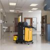 Rubbermaid High-Security Janitorial Cleaning Cart – Max Efficiency Solution with Large Storage & Quiet Casters