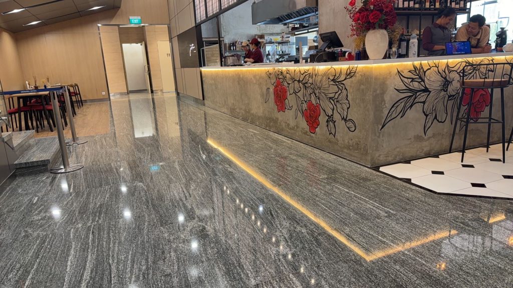 Blue Shield granite floor polishing crystallization crystal shield series high reflection