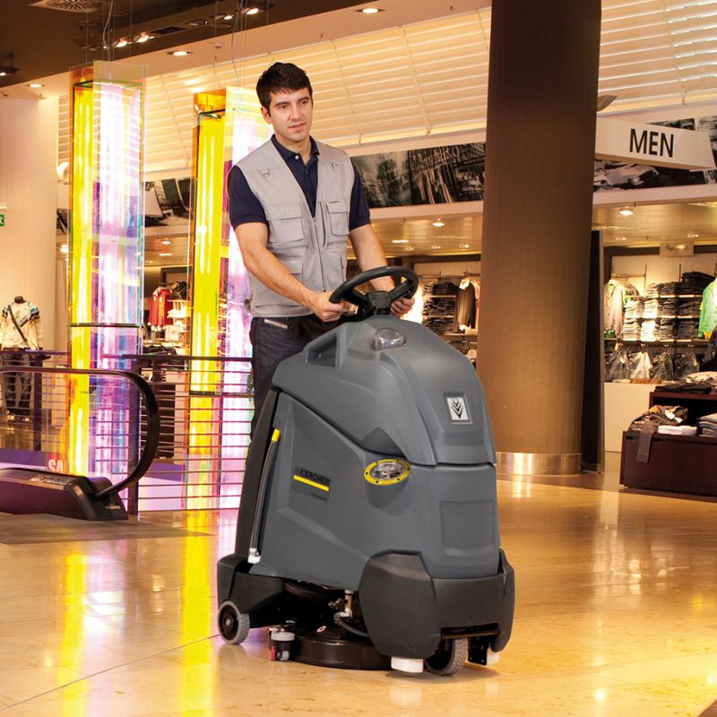 Karcher BD 50/40 RS Step-On Scrubber Dryer | Compact Design High Maneuverability for Retail & Facility Cleaning