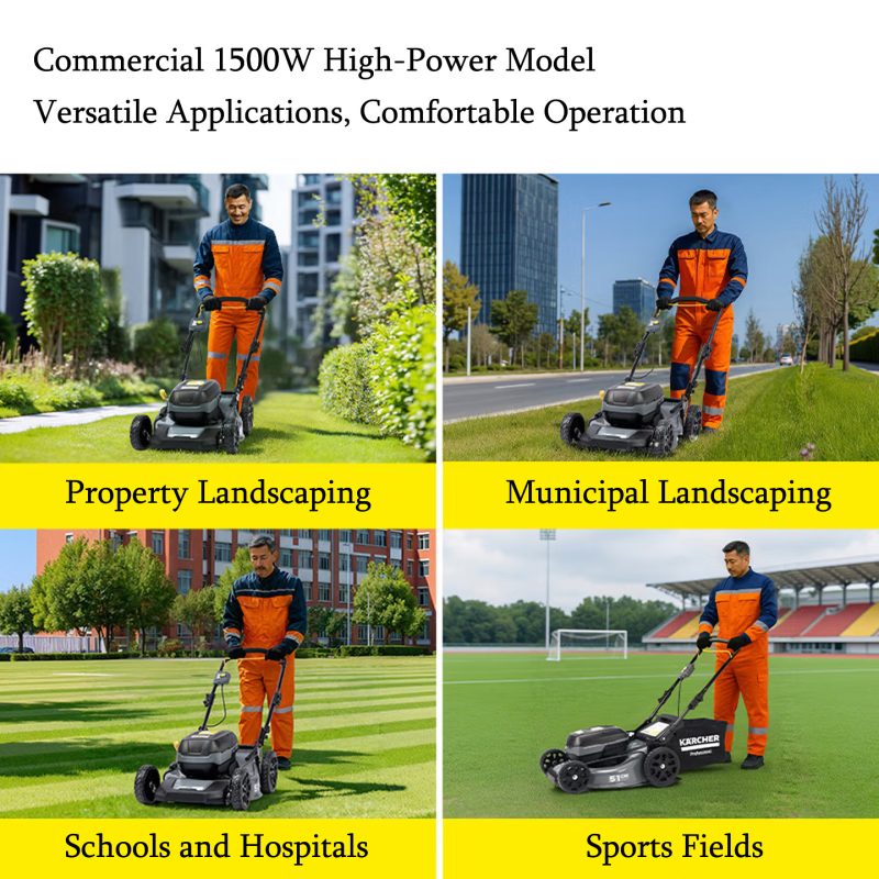 Karcher LM 530/40 Bp Lawn Mower | 1500W High Power Brushless Grass Cutter for Professional Use