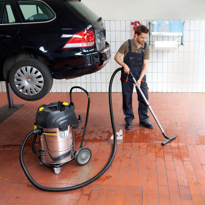 Karcher NT 75/2 Ap Me Tc Wet Dry Vacuum Cleaner | Powerful Dual Motor, 75 L Container, On-Board Storage & Easy Drain