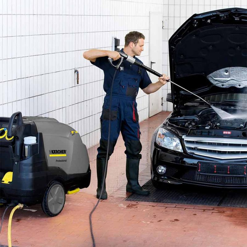 Karcher HDS-E 8/16-4 M 24 kW | Electric Hot Water Pressure Cleaner, 85 °C, eco!efficiency, Zero-Emission Cleaning