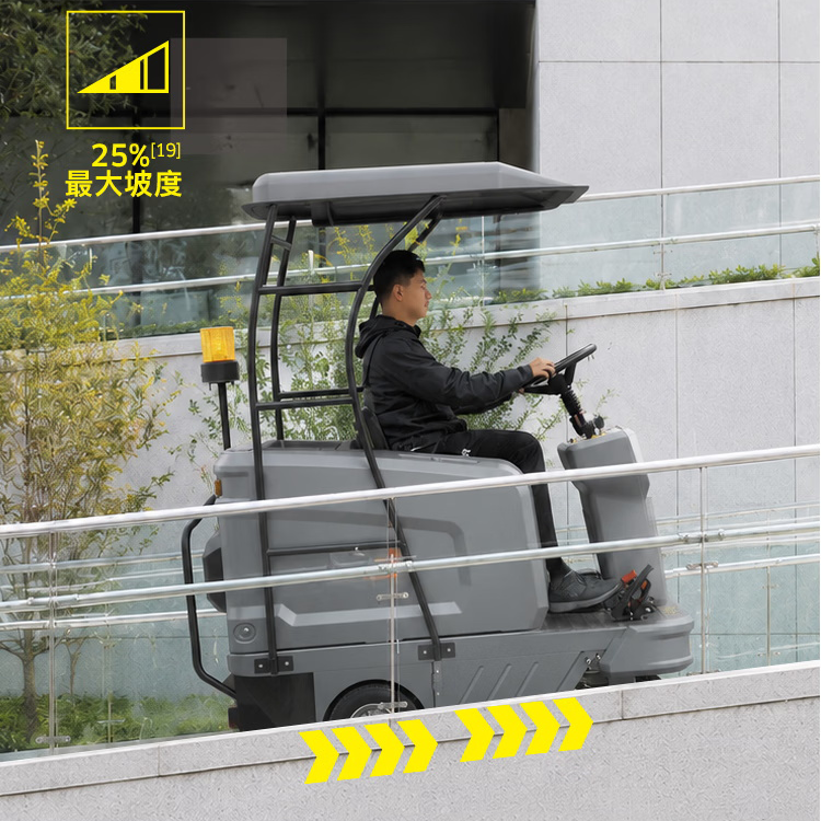 Karcher KM 190/130 R Bp Classic Ride-On Sweeper | 1,900 mm Width, 140L Bin, 25% Grade, Ideal for Outdoor Cleaning