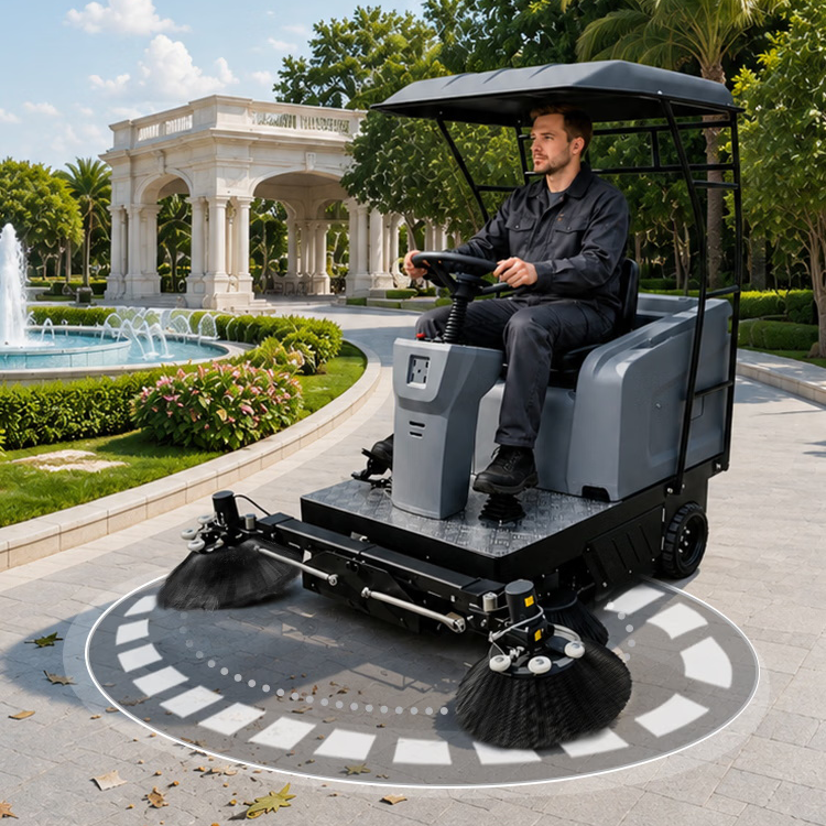 Karcher KM 190/130 R Bp Classic Ride-On Sweeper | 1,900 mm Width, 140L Bin, 25% Grade, Ideal for Outdoor Cleaning