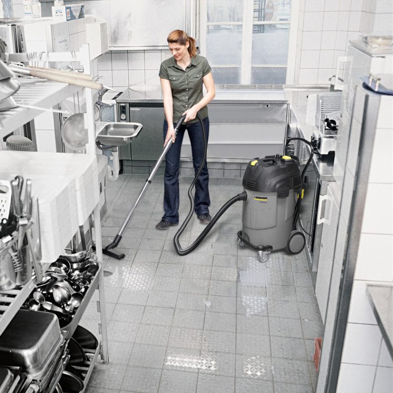 Karcher NT 65/2 Ap Wet and Dry Vacuum Cleaner | Powerful 2-Motor, Semi-Auto Filter Cleaning, Easy Mobility