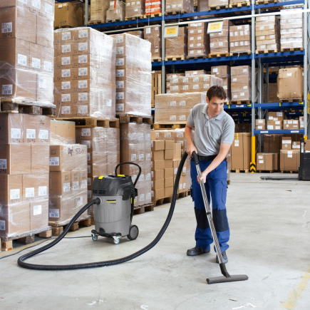Karcher NT 65/2 Ap Wet and Dry Vacuum Cleaner | Powerful 2-Motor, Semi-Auto Filter Cleaning, Easy Mobility