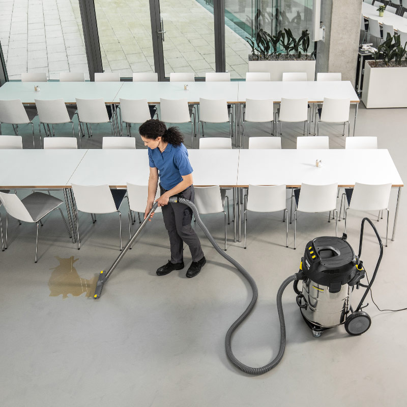 Karcher NT 70/3 Me Tc Wet Dry Vacuum | Up to 3 Motors, Tilting Design, Ideal for Liquids & Coarse Dirt