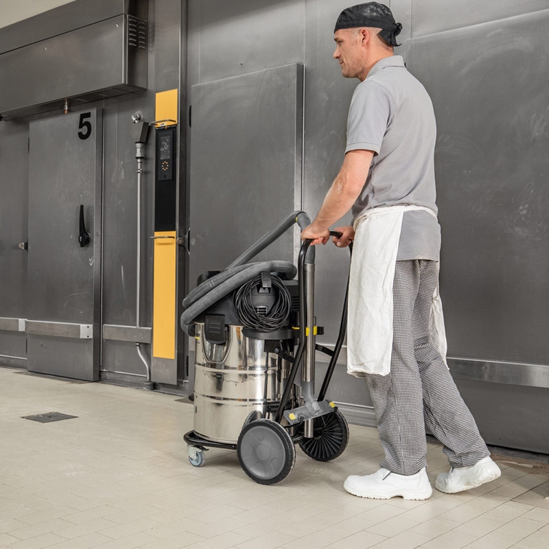 Karcher NT 70/3 Me Tc Wet Dry Vacuum | Up to 3 Motors, Tilting Design, Ideal for Liquids & Coarse Dirt