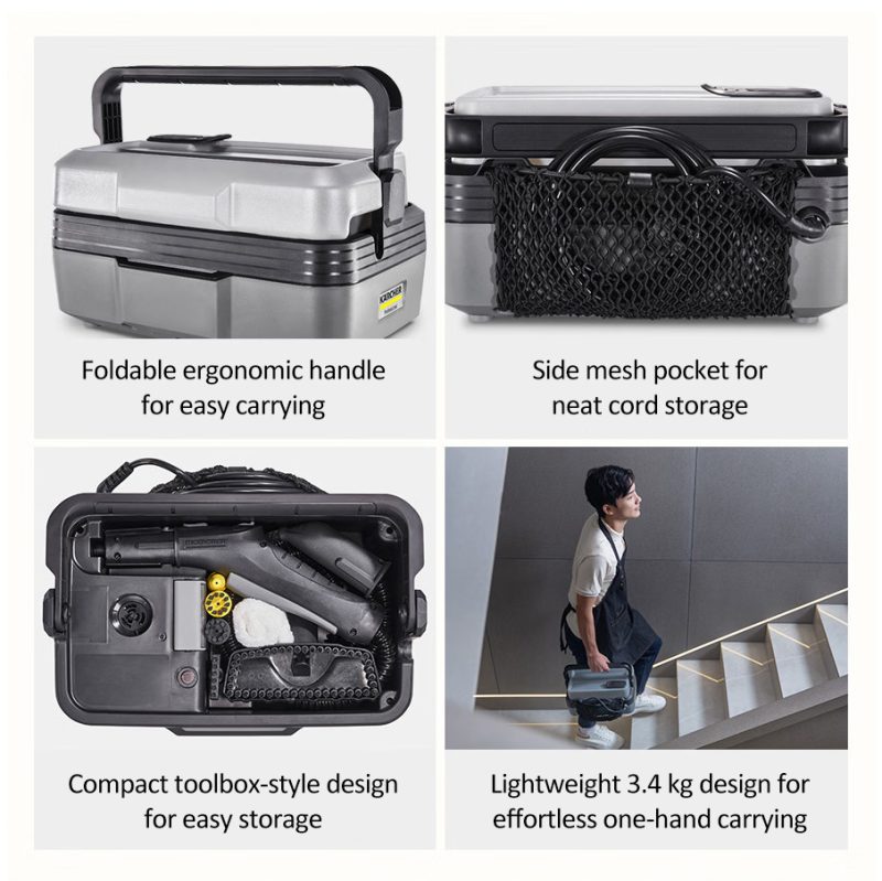 Karcher SG 2/2 Expert High-Flow Steam Cleaner | 30-Second Heat-Up, 3 Bar Pressure & Chemical-Free Deep Cleaning