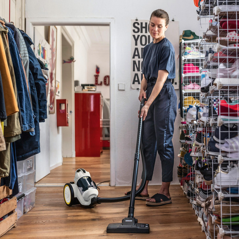 Karcher VC 3 Plus Bagless Vacuum Cleaner | Powerful Multi-Cyclone Suction, HEPA 12 Filter, Quiet Home Cleaning