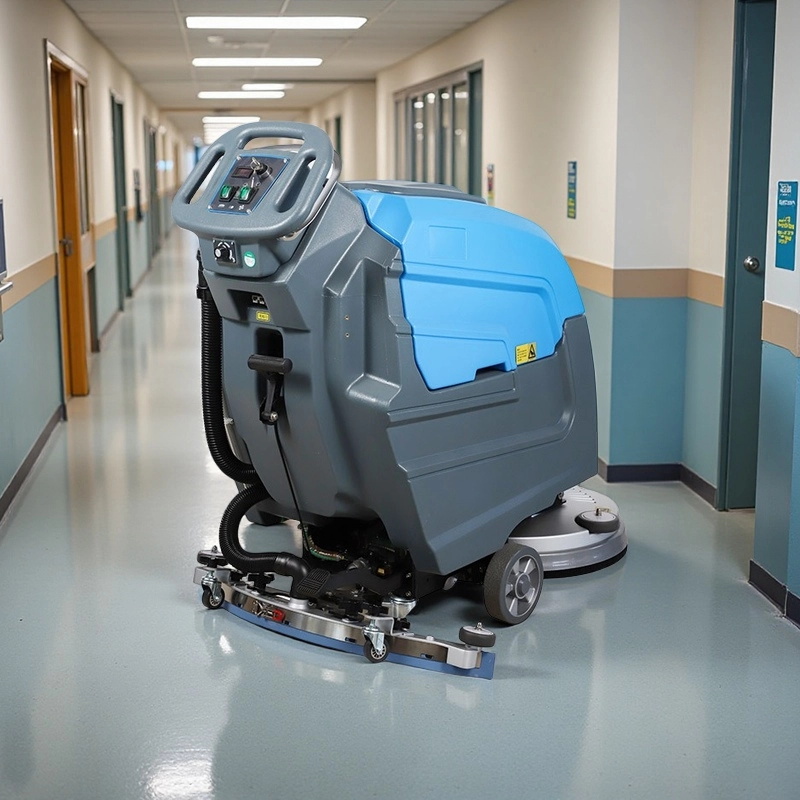 KH-H70 Self-Propelled Floor Scrubber | 550W Brush, 450W Vacuum, 62L/67L Tanks & 2650 m²/h for Workshops