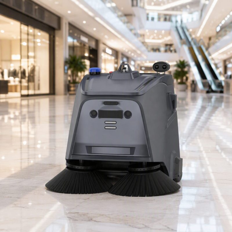 BEETLE Heavy-Duty Robot Sweeper | AI Spot Cleaning for Logistics Centers & Parking Lots