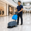 KH-XS15D Walk-Behind Floor Scrubber | 400W Brush, 360W Suction, ECO Mode & 1.5–2h Runtime for Small Spaces