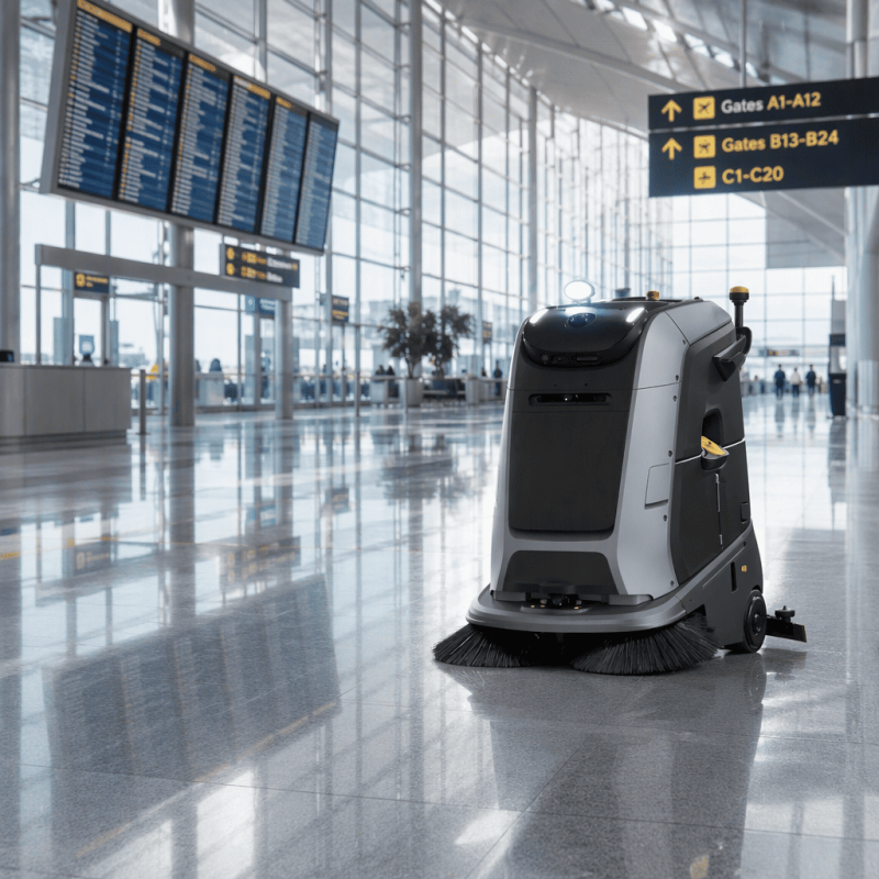 MARVEL Smart Commercial Floor Cleaning Robot | 3-in-1 Sweep, Scrub & Mop for Supermarkets & Airports