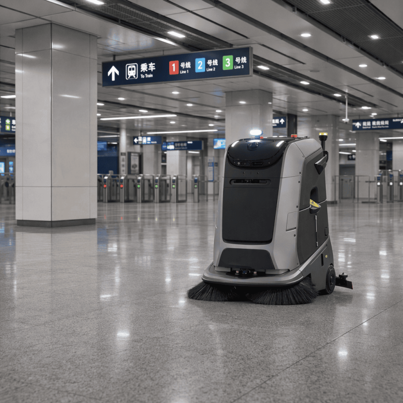 MARVEL Smart Commercial Floor Cleaning Robot | 3-in-1 Sweep, Scrub & Mop for Supermarkets & Airports